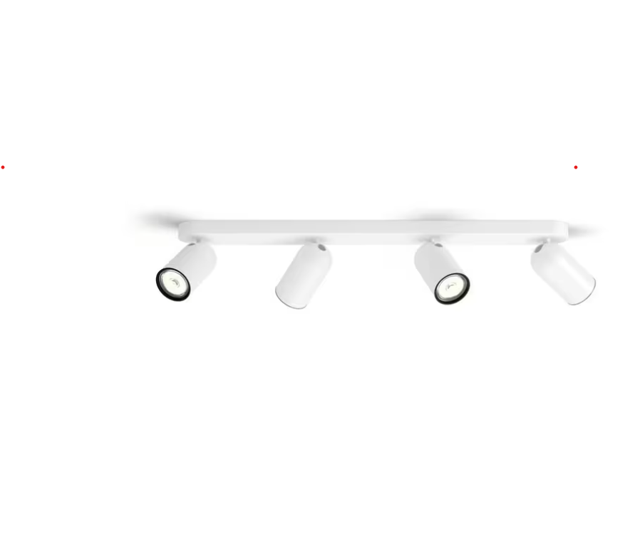Plafonnier PHILIPS 4 Spots Pongee