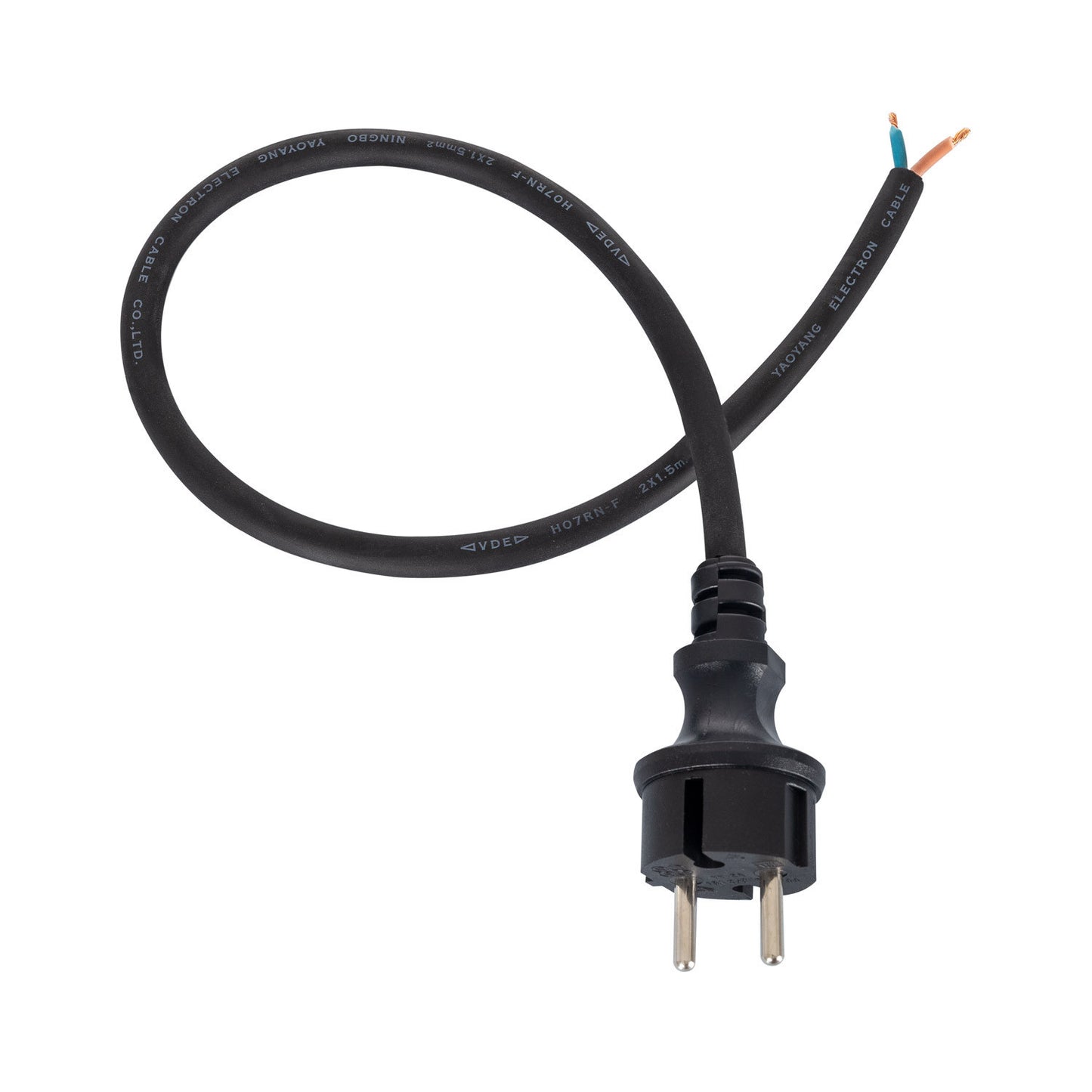 Guirlande Extérieure Câble Électrique Plat pour Douilles E27 sur Mesure Noire