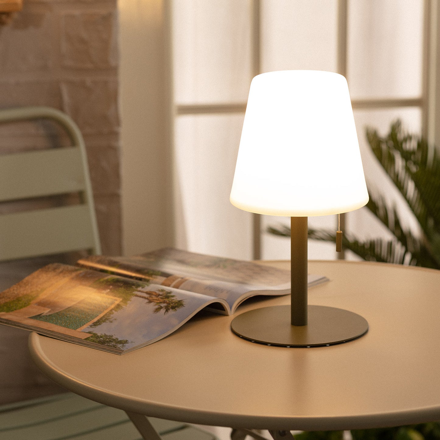 Lampe à Poser LED Portative Aluminium Extérieure 2.6W Epinay avec Batterie Rechargeable