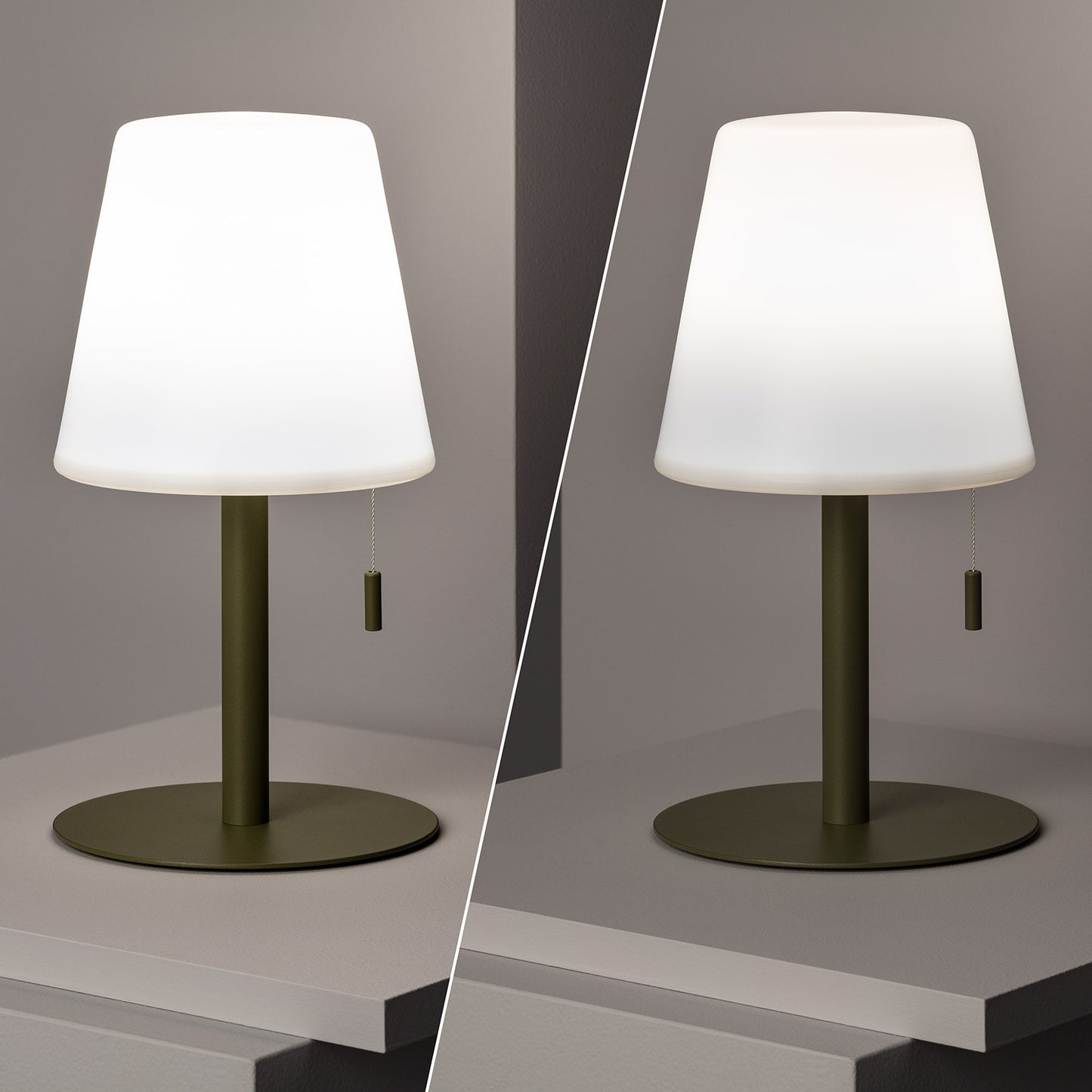 Lampe à Poser LED Portative Aluminium Extérieure 2.6W Epinay avec Batterie Rechargeable