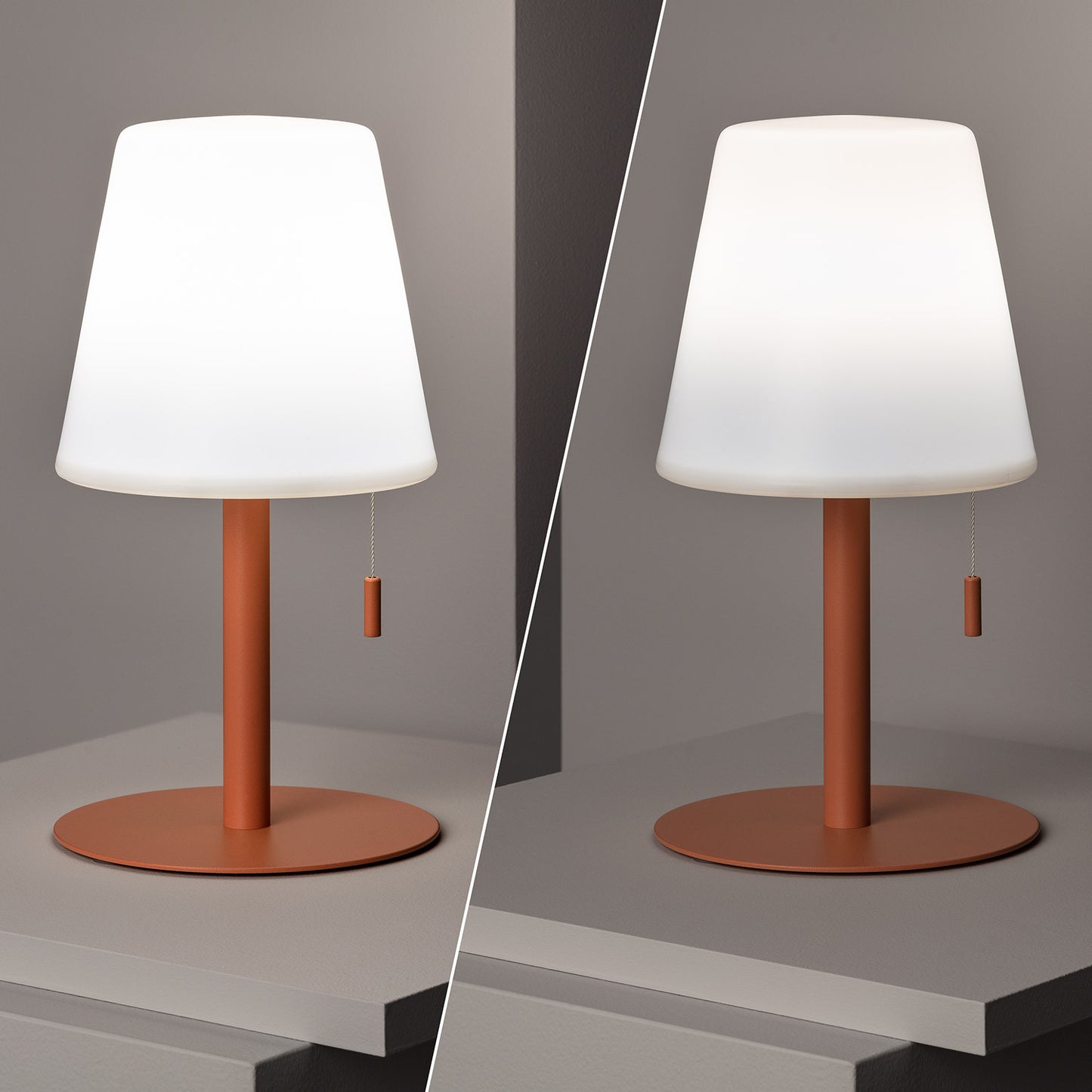 Lampe à Poser LED Portative Aluminium Extérieure 2.6W Epinay avec Batterie Rechargeable