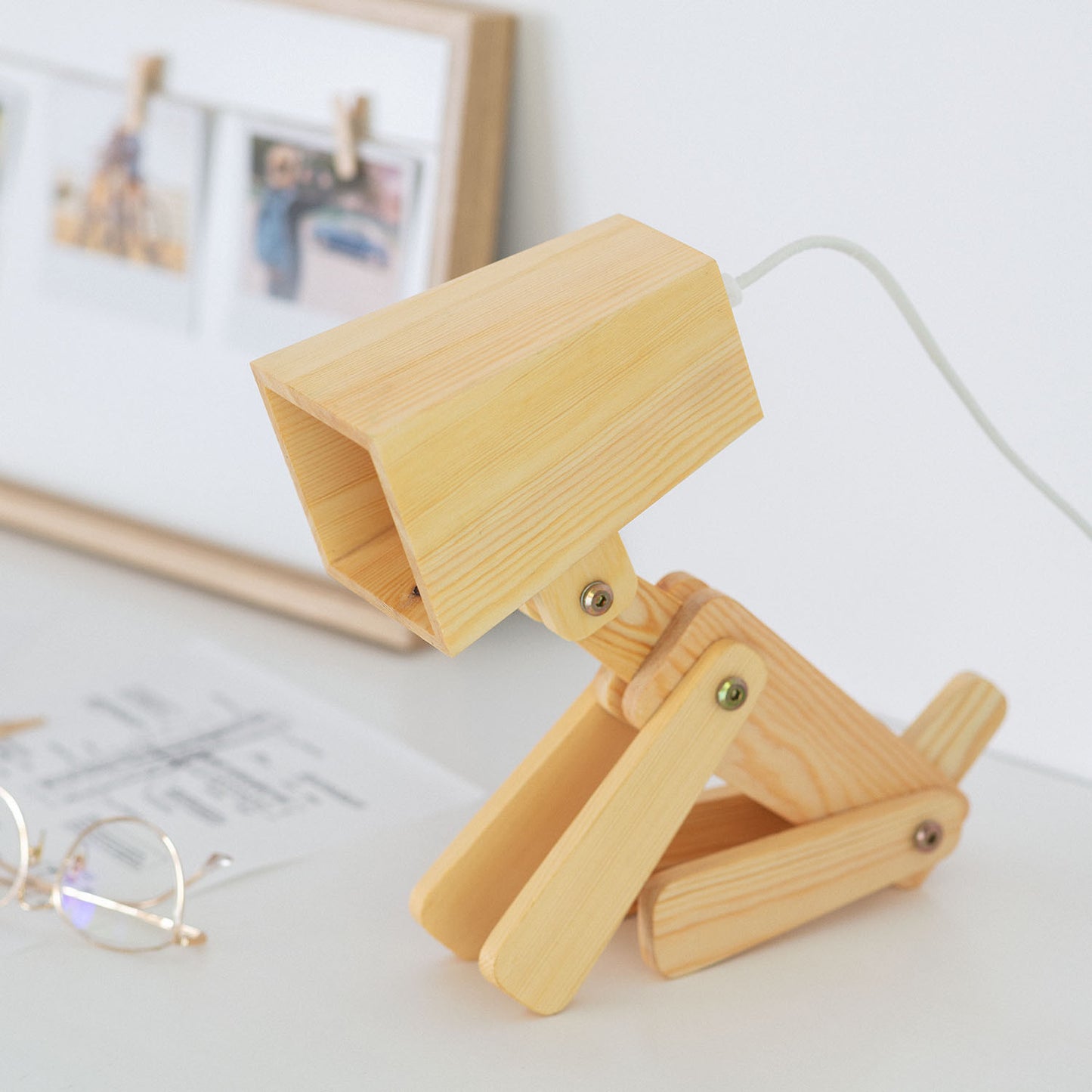 Lampe à Poser Métal et Bois Kids Coba Doggi