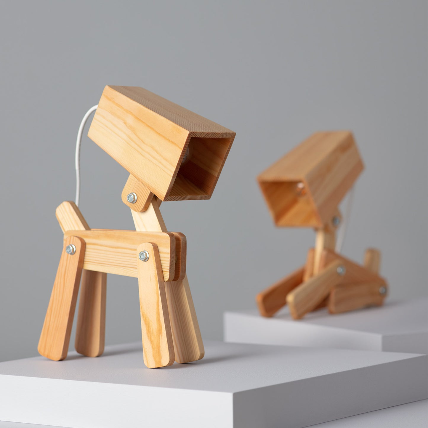 Lampe à Poser Métal et Bois Kids Coba Doggi
