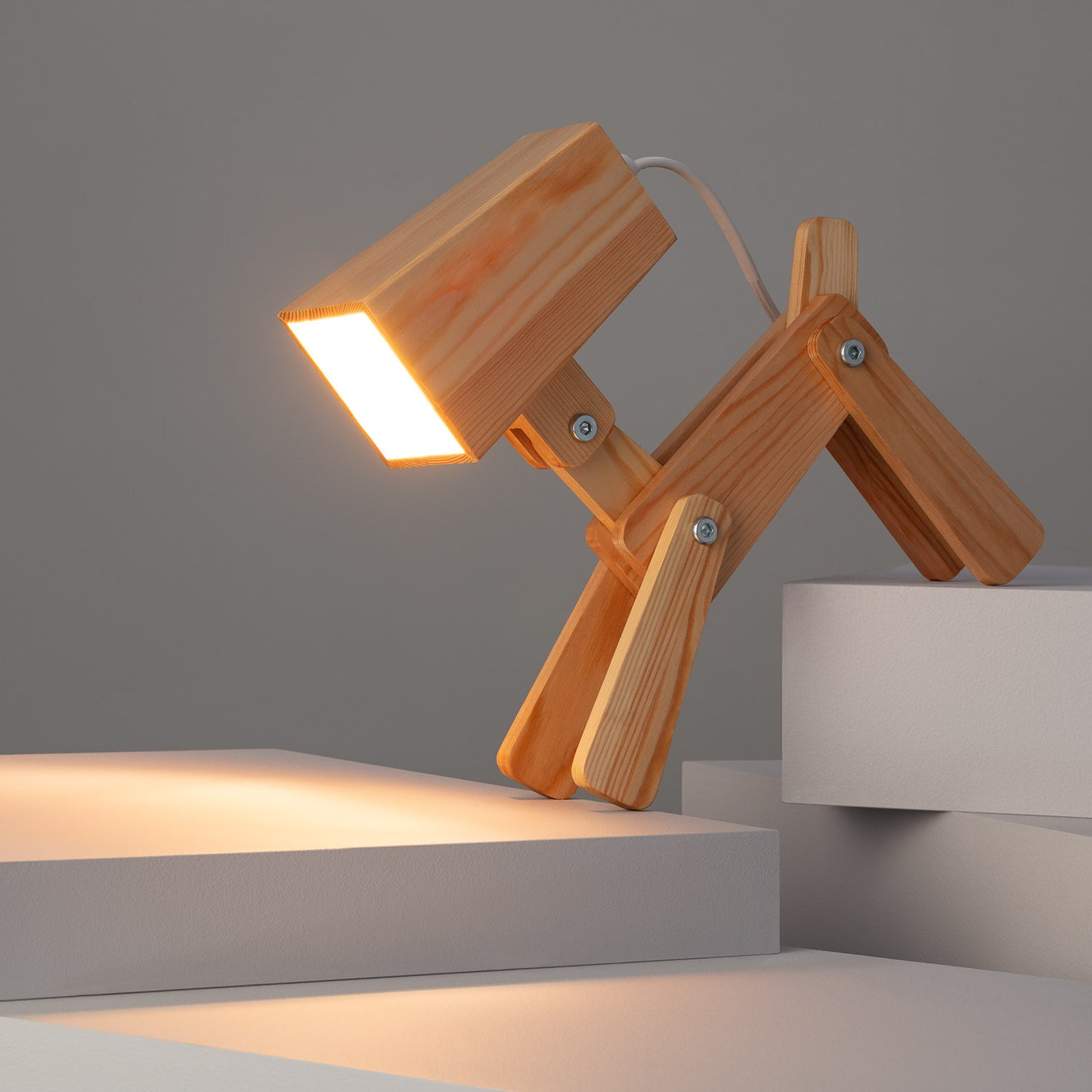 Lampe à Poser Métal et Bois Kids Coba Doggi