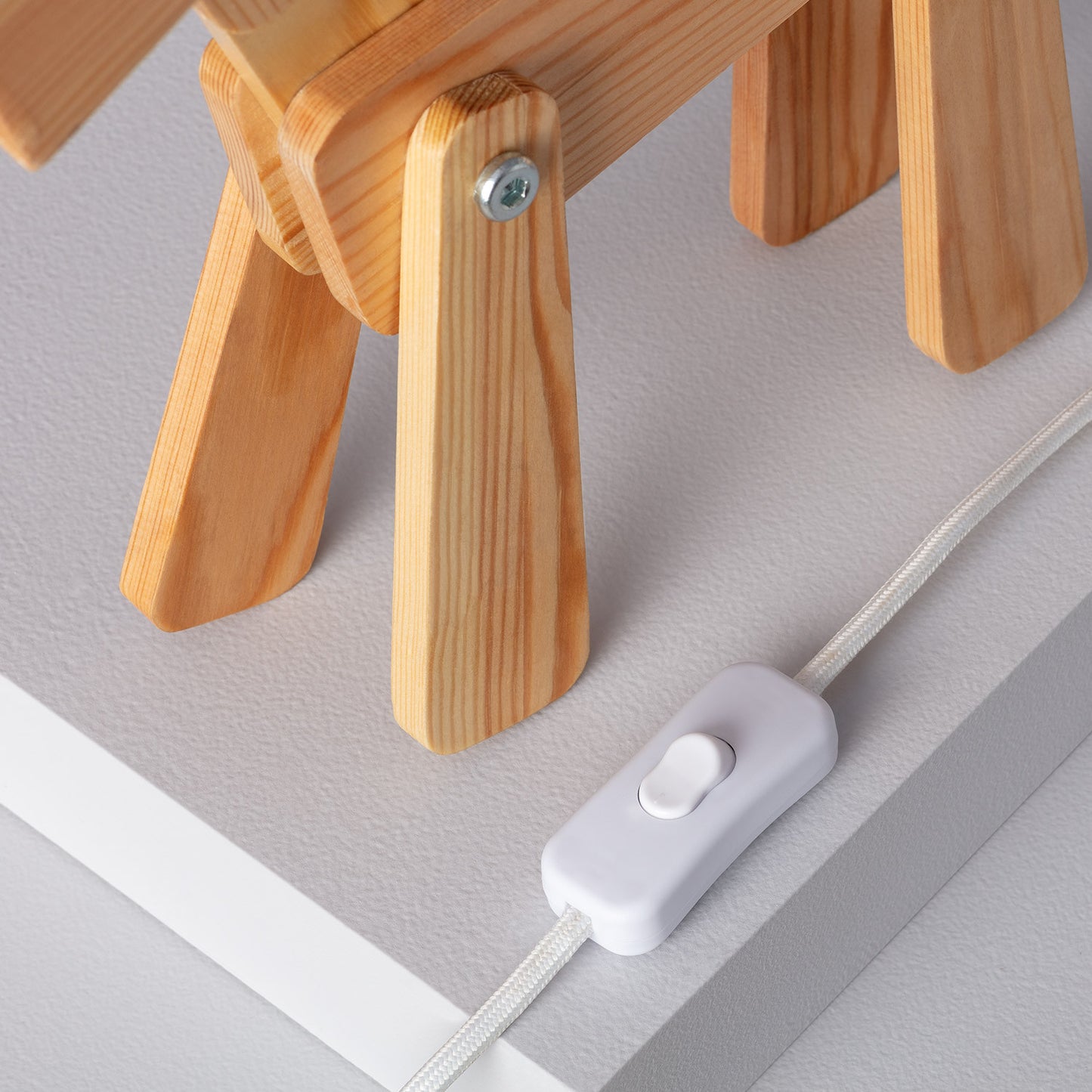 Lampe à Poser Métal et Bois Kids Coba Doggi