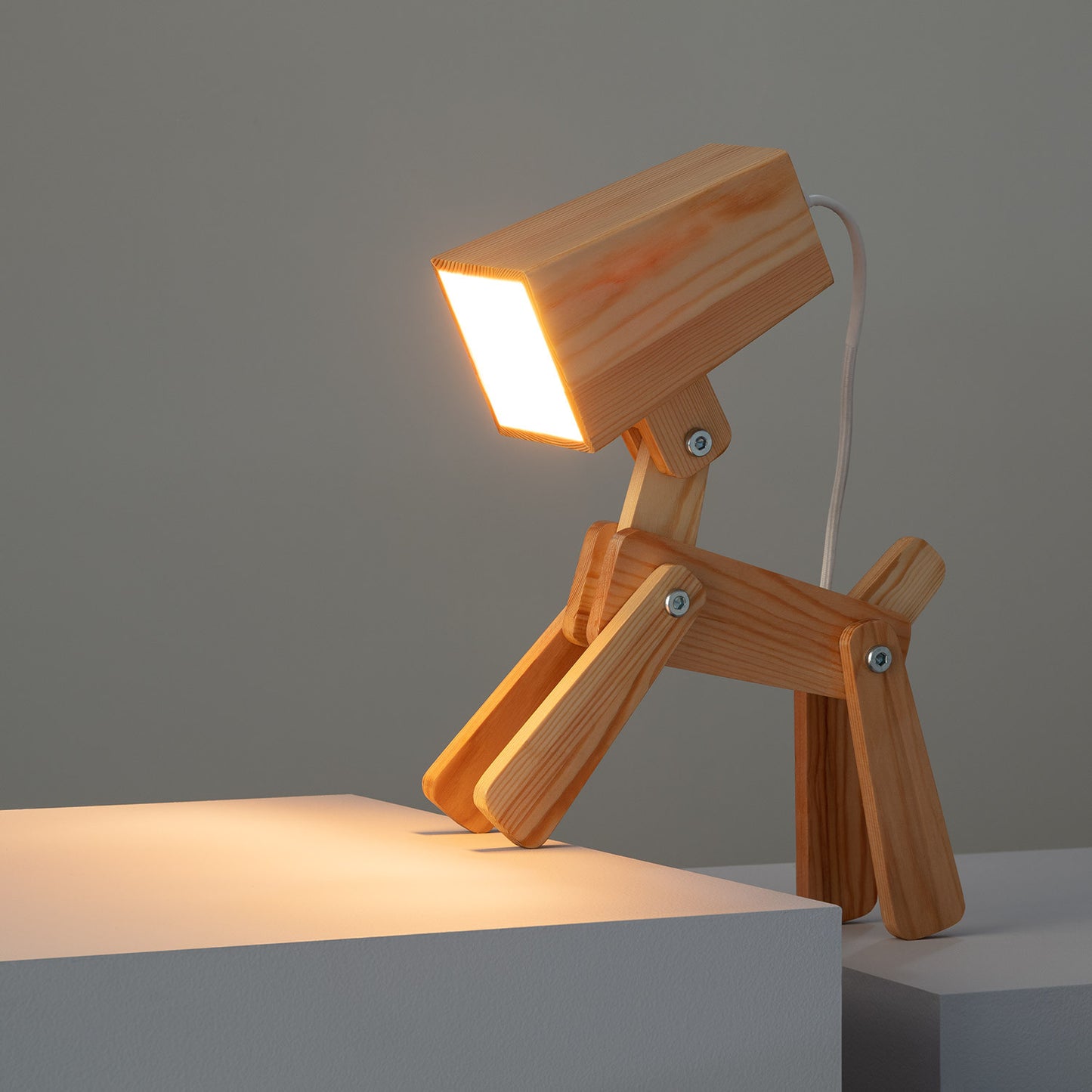 Lampe à Poser Métal et Bois Kids Coba Doggi