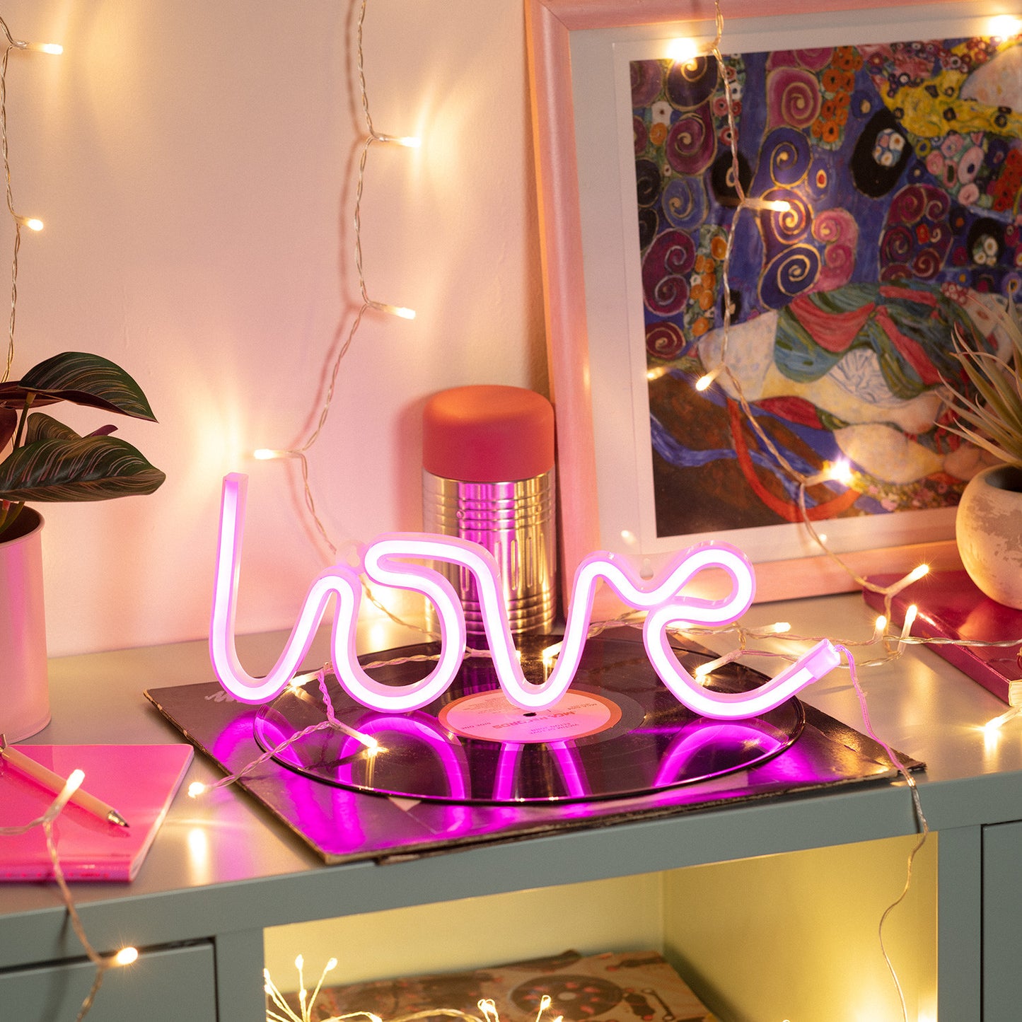 Néon LED Love à Piles