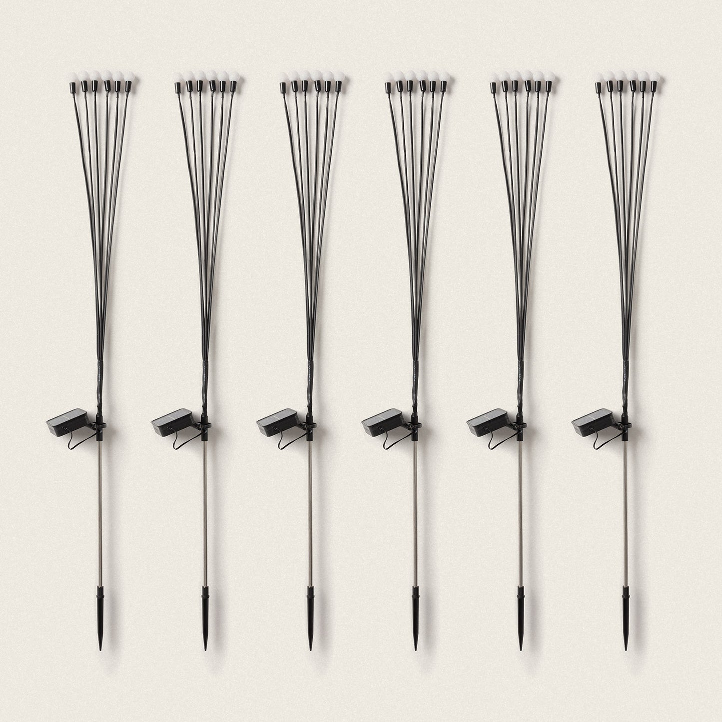Pack de 6 Piquets LED Solaires Extérieur LightningBug