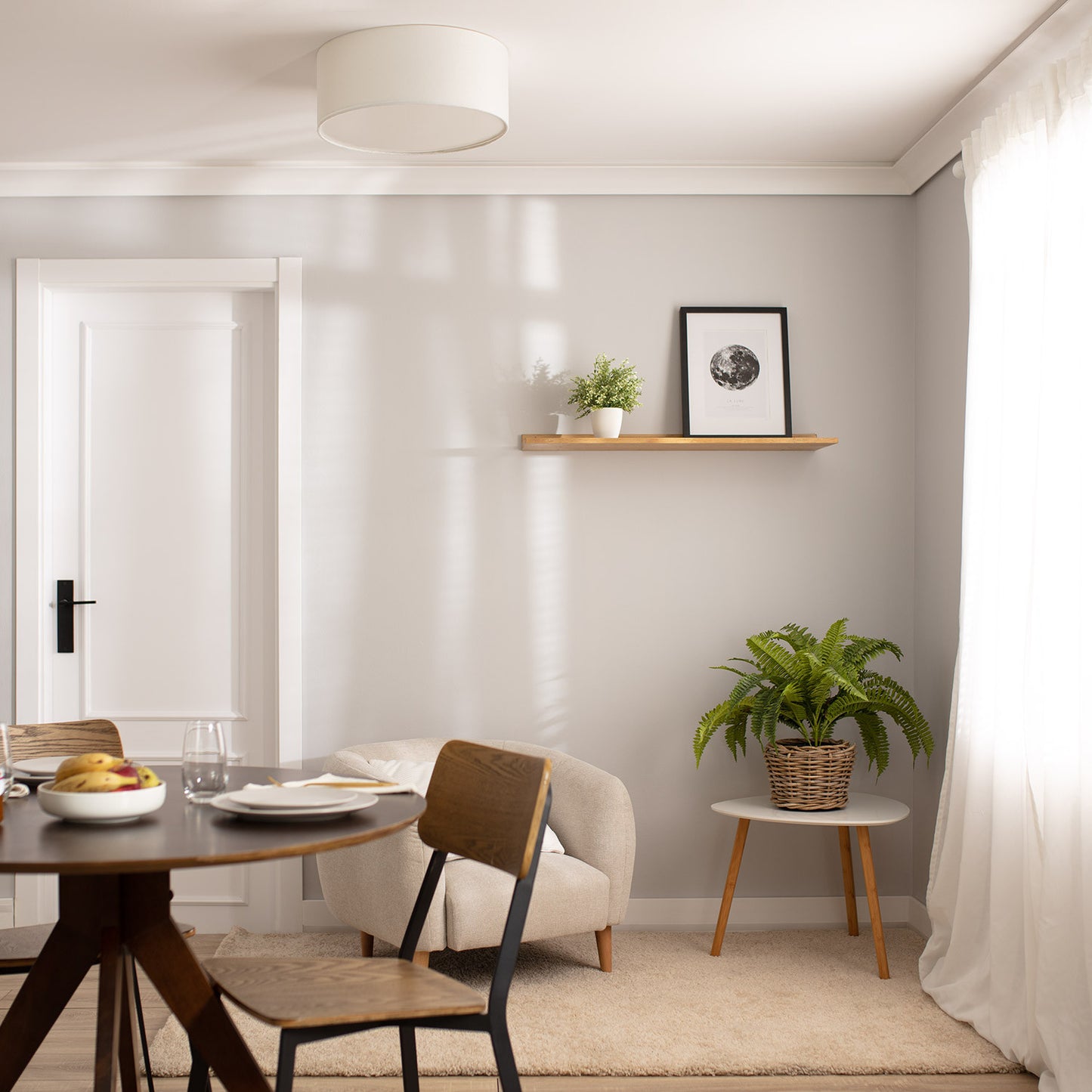 Plafonnier Rond Tissu Korsade Ø450 mm