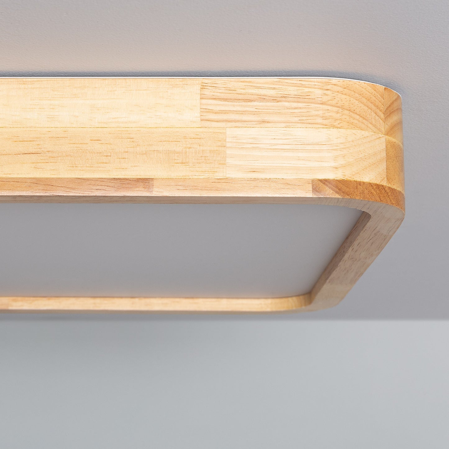 Plafonnier LED Carré Bois 20W CCT Sélectionnable Kayu 400x400 mm