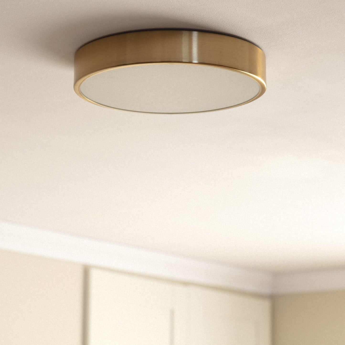 Plafonnier LED Rond Métal 18W CCT Sélectionnable Haydn Ø300 mm