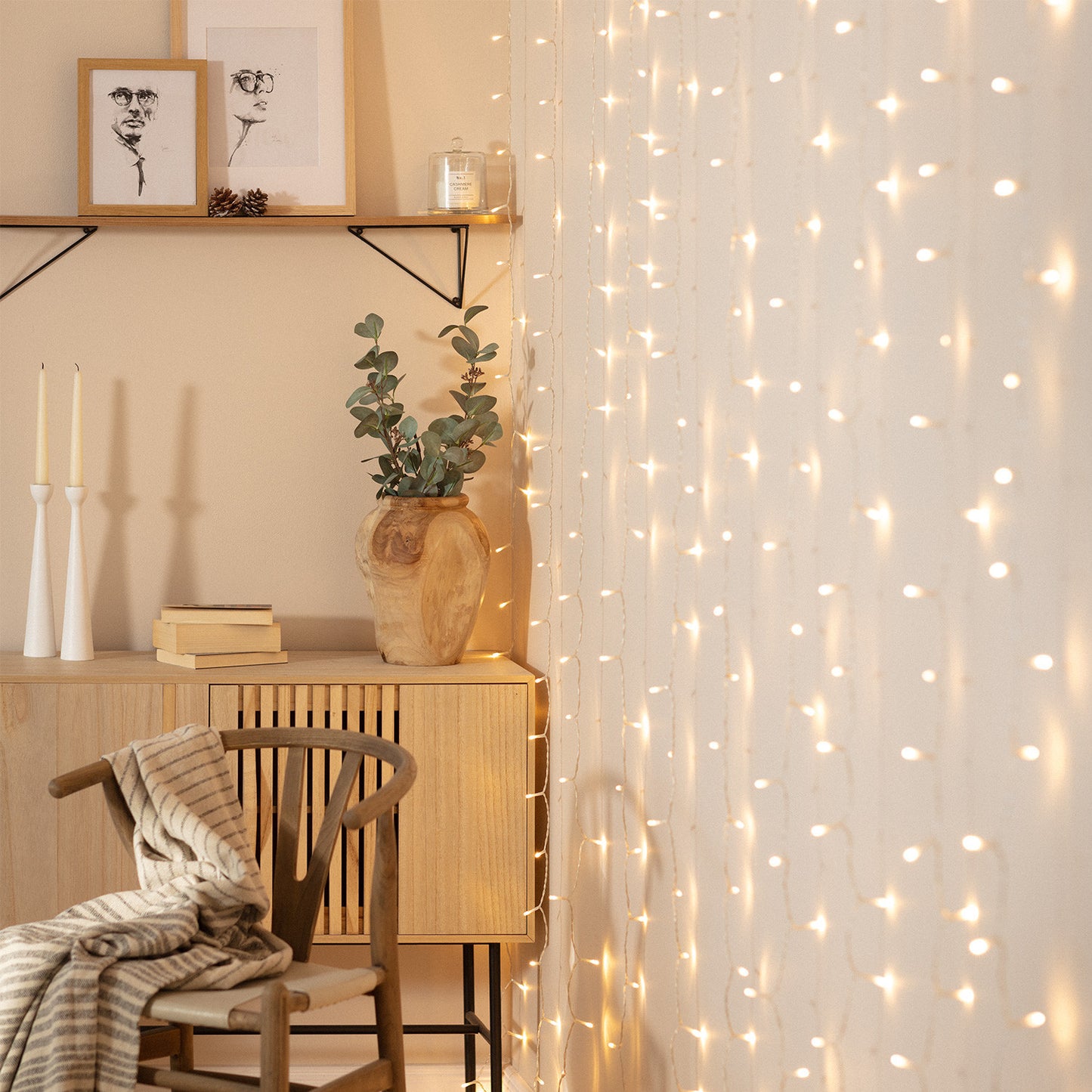 Rideau de Guirlande LED 3m