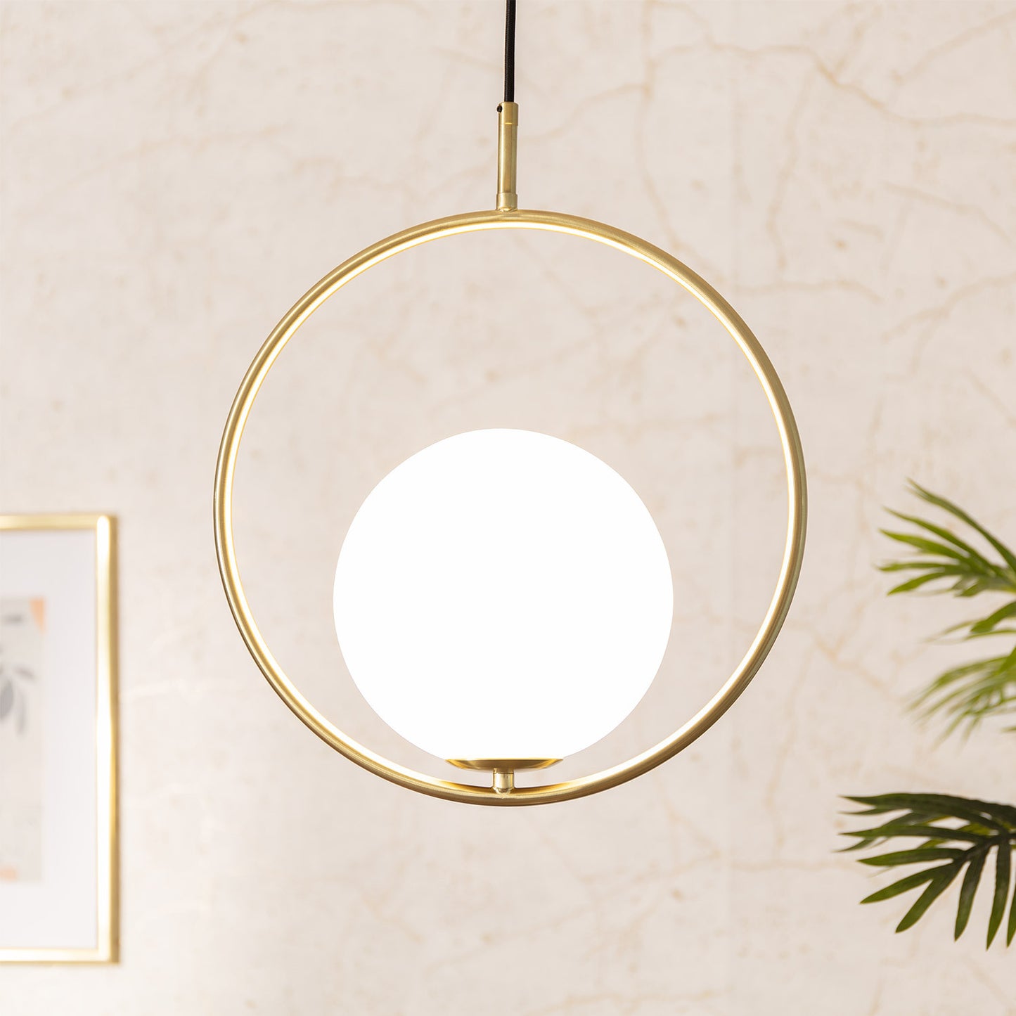 Suspension Métal et Verre Moonlight Diplo