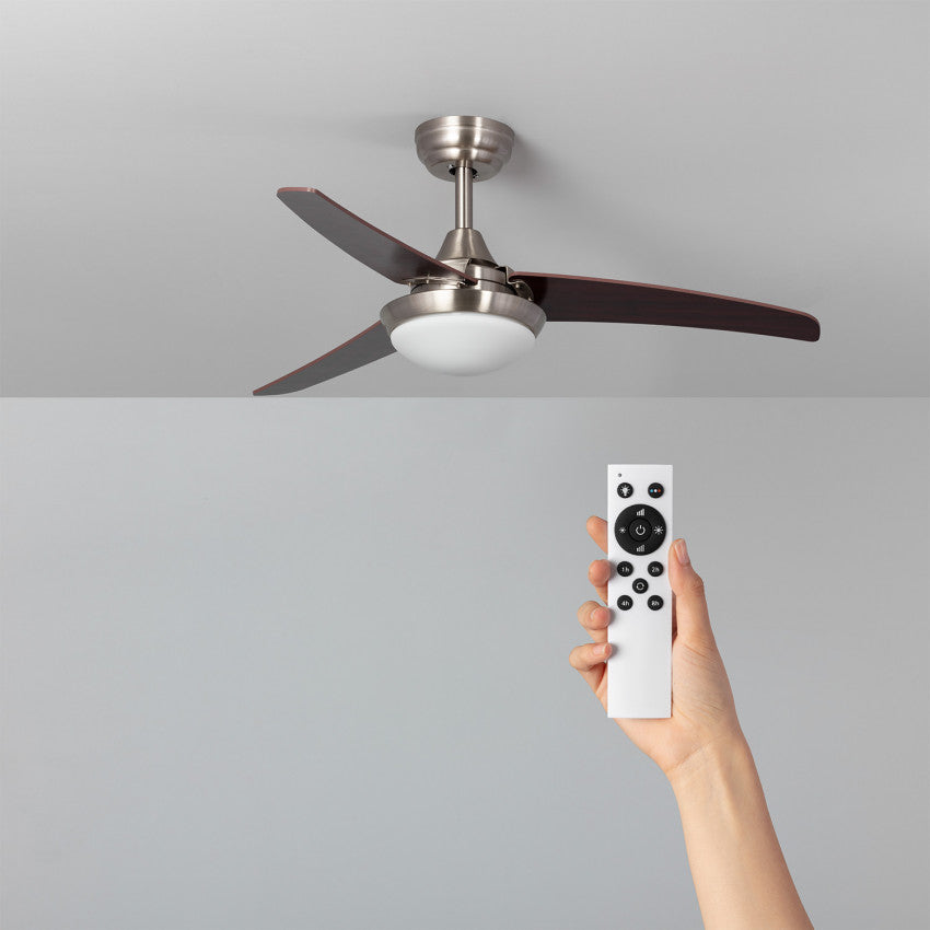 Ventilateur de Plafond LED Neil Bois 107cm Moteur DC