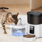 Rojeco 3L Buttonn Automatic Pet Feeder +2L Watter Fo