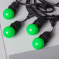 Kit Guirlande Waterproof 5.5m Noire + 8 Ampoules LED E27 G45 3W de Couleurs