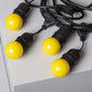Kit Guirlande Waterproof 5.5m Noire + 8 Ampoules LED E27 G45 3W de Couleurs