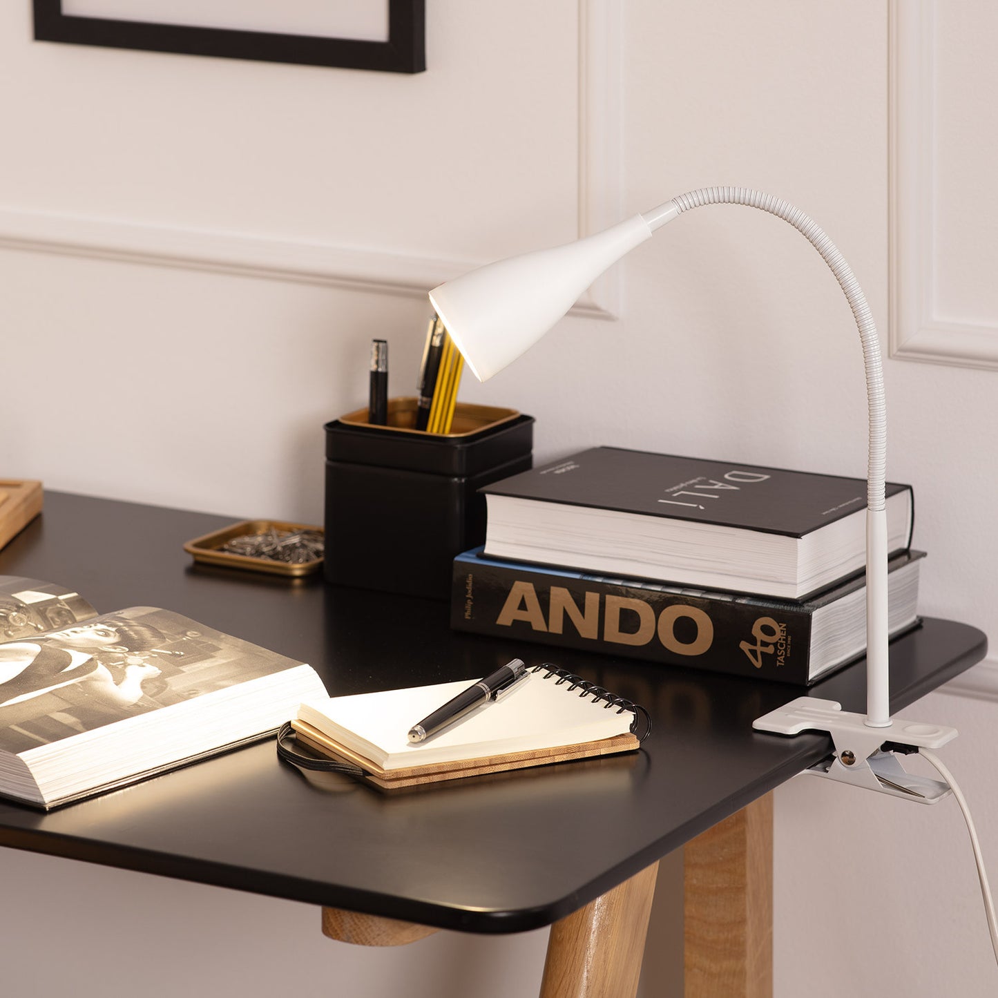 Lampe de Bureau Flex Métal Dandy avec Pince