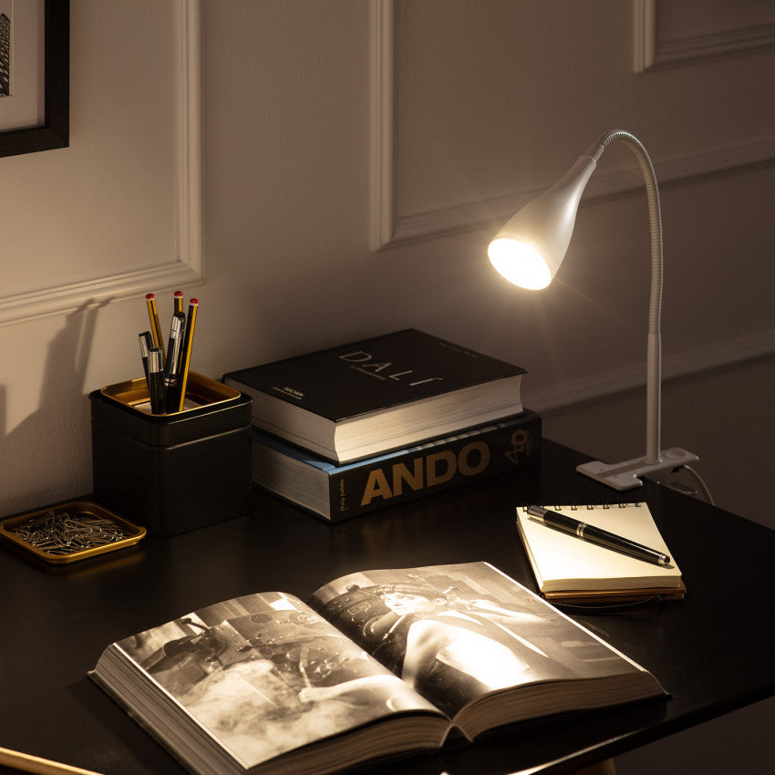 Lampe de Bureau Flex Métal Dandy avec Pince