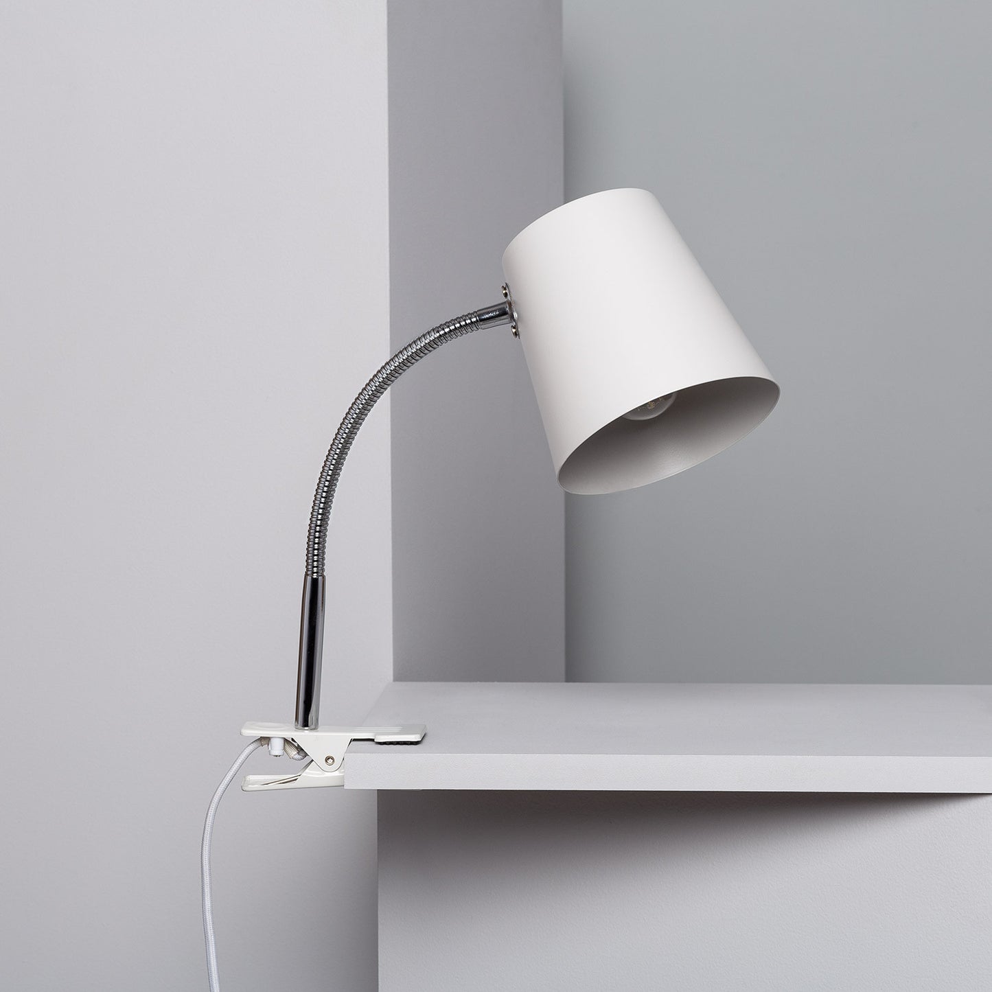 Lampe de Bureau Flex Métal Delavan avec Pince