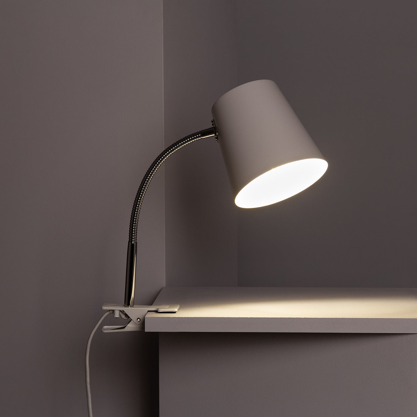 Lampe de Bureau Flex Métal Delavan avec Pince