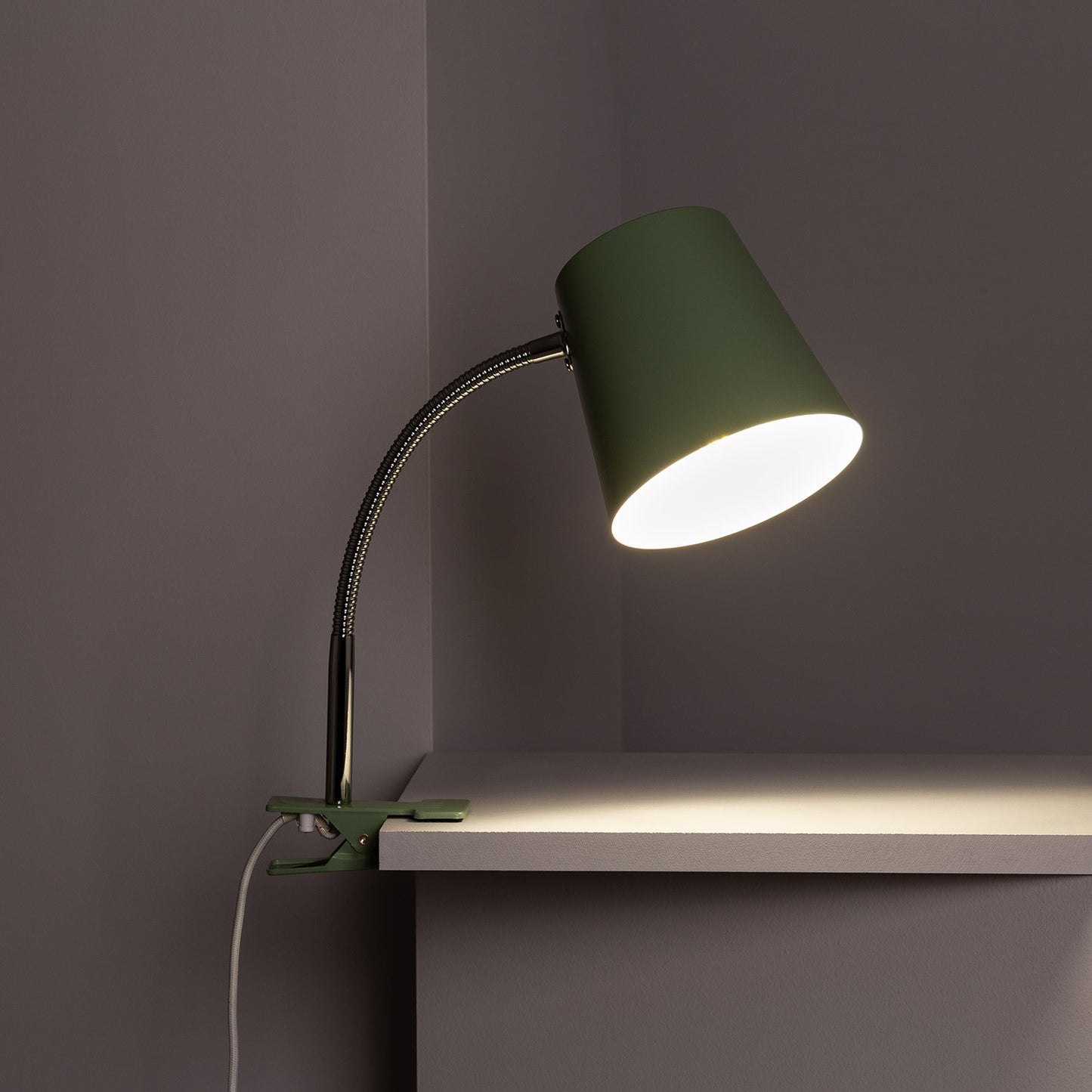 Lampe de Bureau Flex Métal Delavan avec Pince