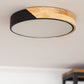 Plafonnier LED Rond Bois 18W CCT Sélectionnable Semi-Dari Ø320 mm