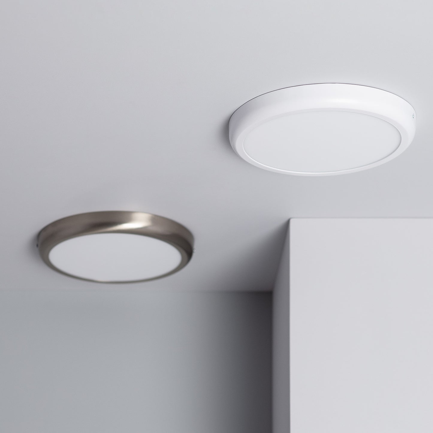 Plafonnier LED Rond Métal 24W Design White Ø300mm