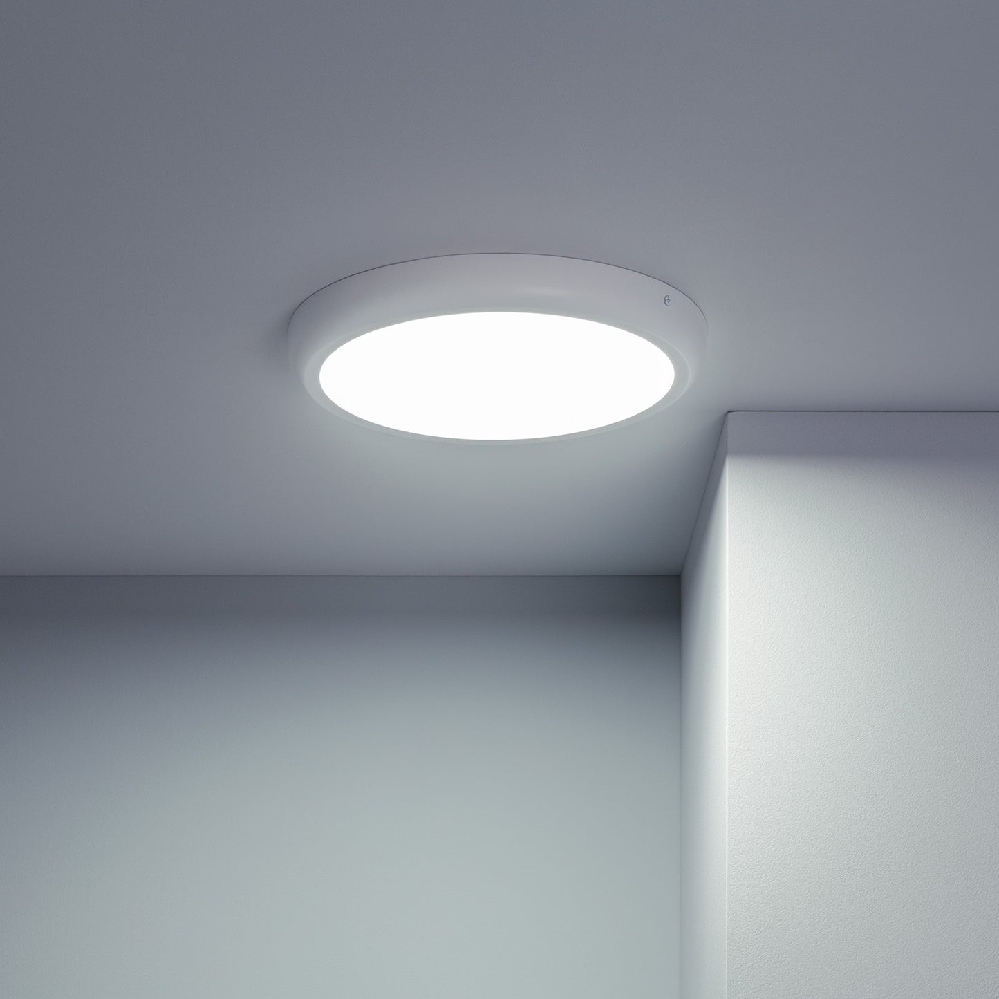 Plafonnier LED Rond Métal 24W Design White Ø300mm