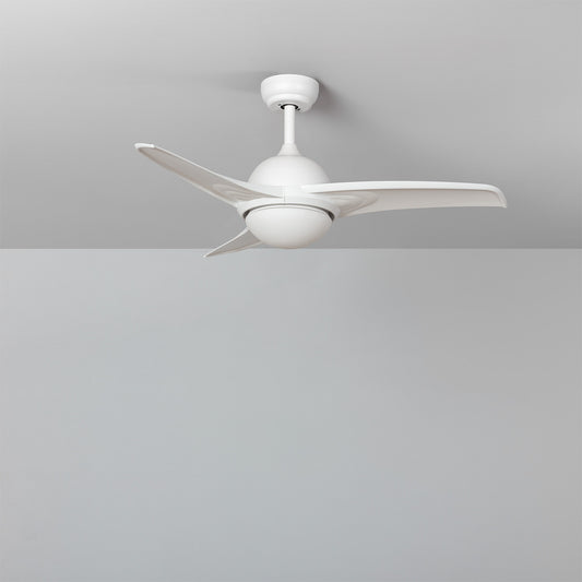 Ventilateur de Plafond LED Aran Blanc 107cm Moteur DC