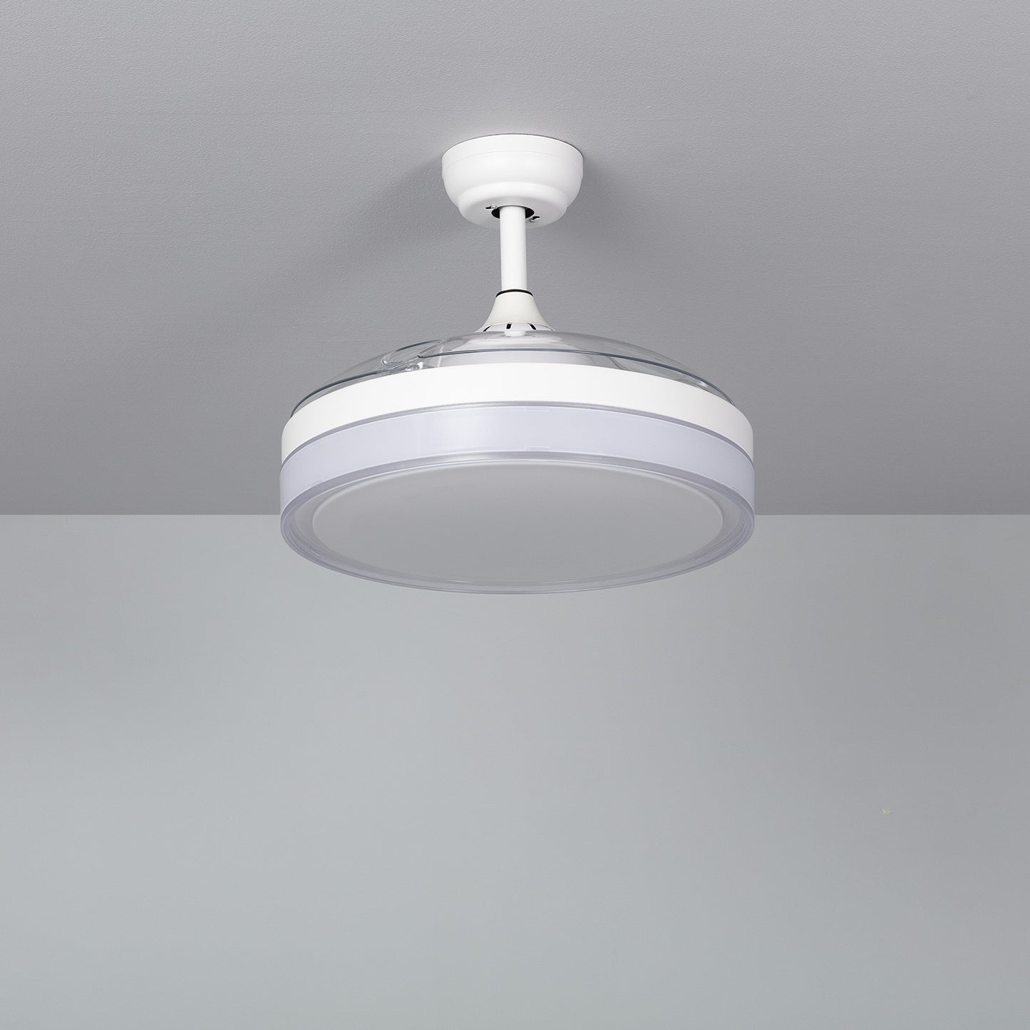 Ventilateur de Plafond LED Caicos Blanc 106cm Moteur DC