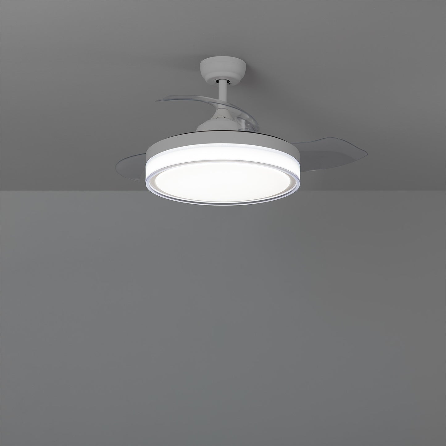 Ventilateur de Plafond LED Caicos Blanc 106cm Moteur DC