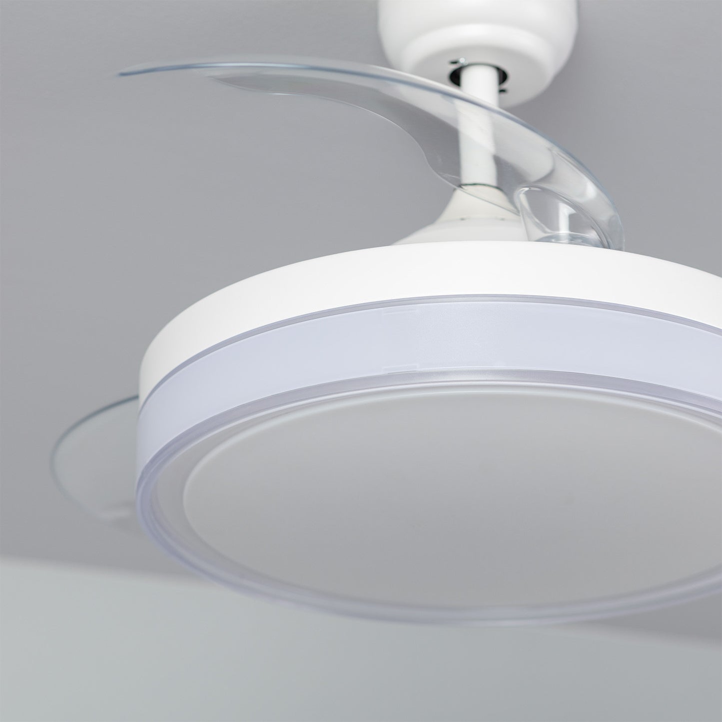 Ventilateur de Plafond LED Caicos Blanc 106cm Moteur DC